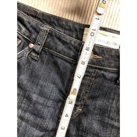 Maurice’s Denim Jeans Size 7/8 Long Taylor Boot Distressed - Picture 10 of 16